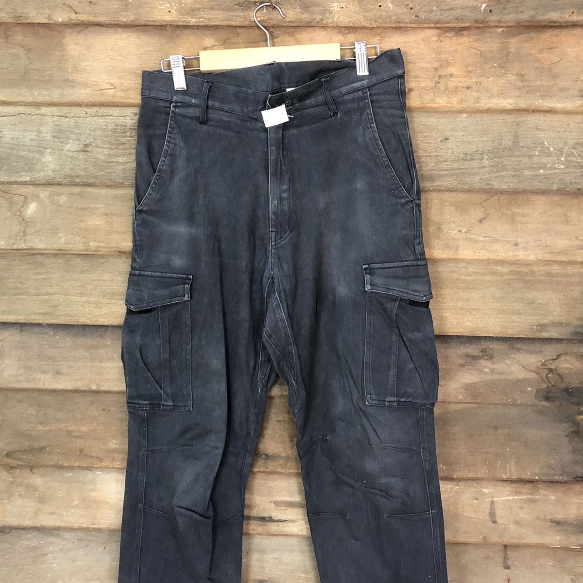 Faded Glory × Japanese Brand Japanese Brand Black multipocket tactical cargo pants #4531 Size US 29 - 2 Thumbnail