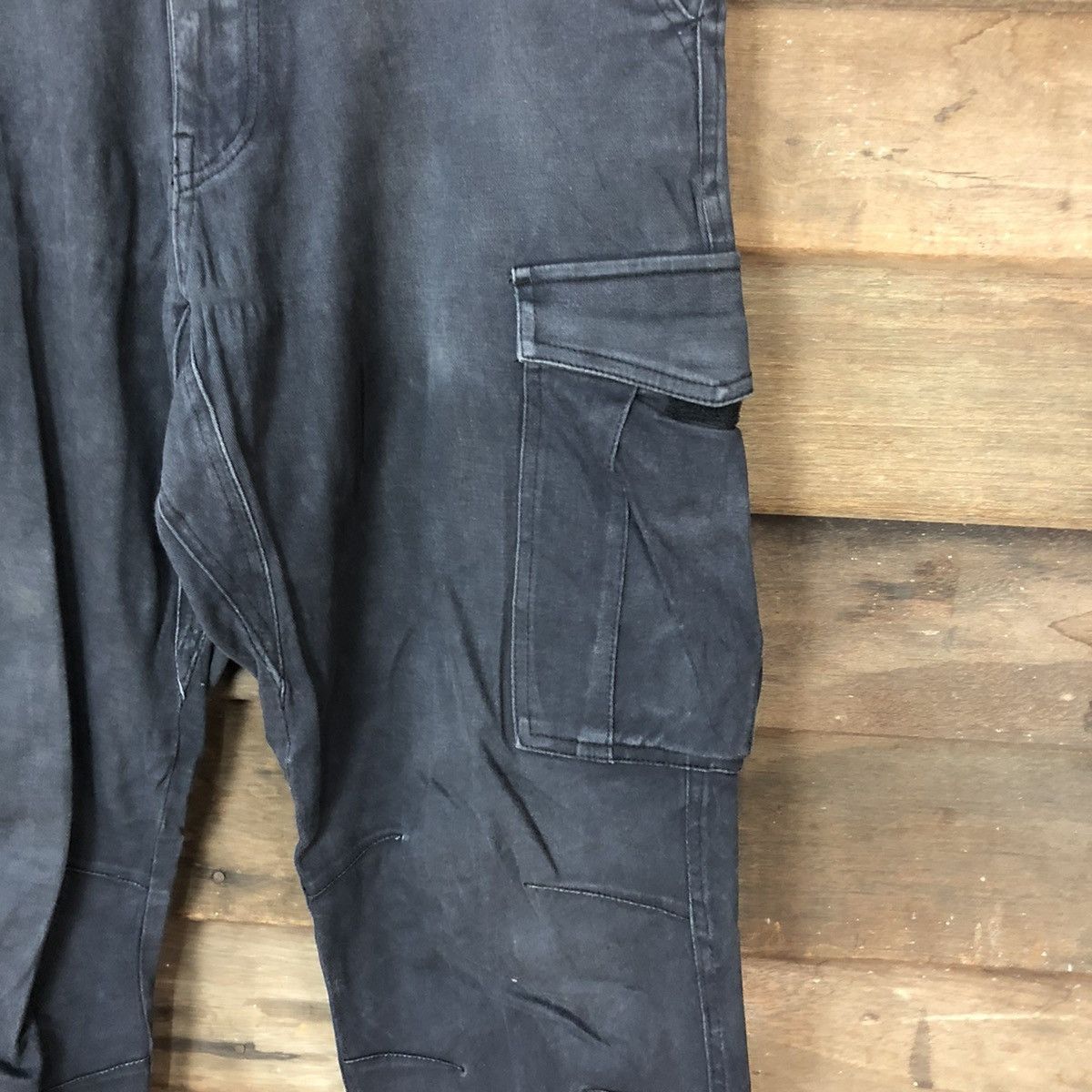 Faded Glory × Japanese Brand Japanese Brand Black multipocket tactical cargo pants #4531 Size US 29 - 7 Thumbnail