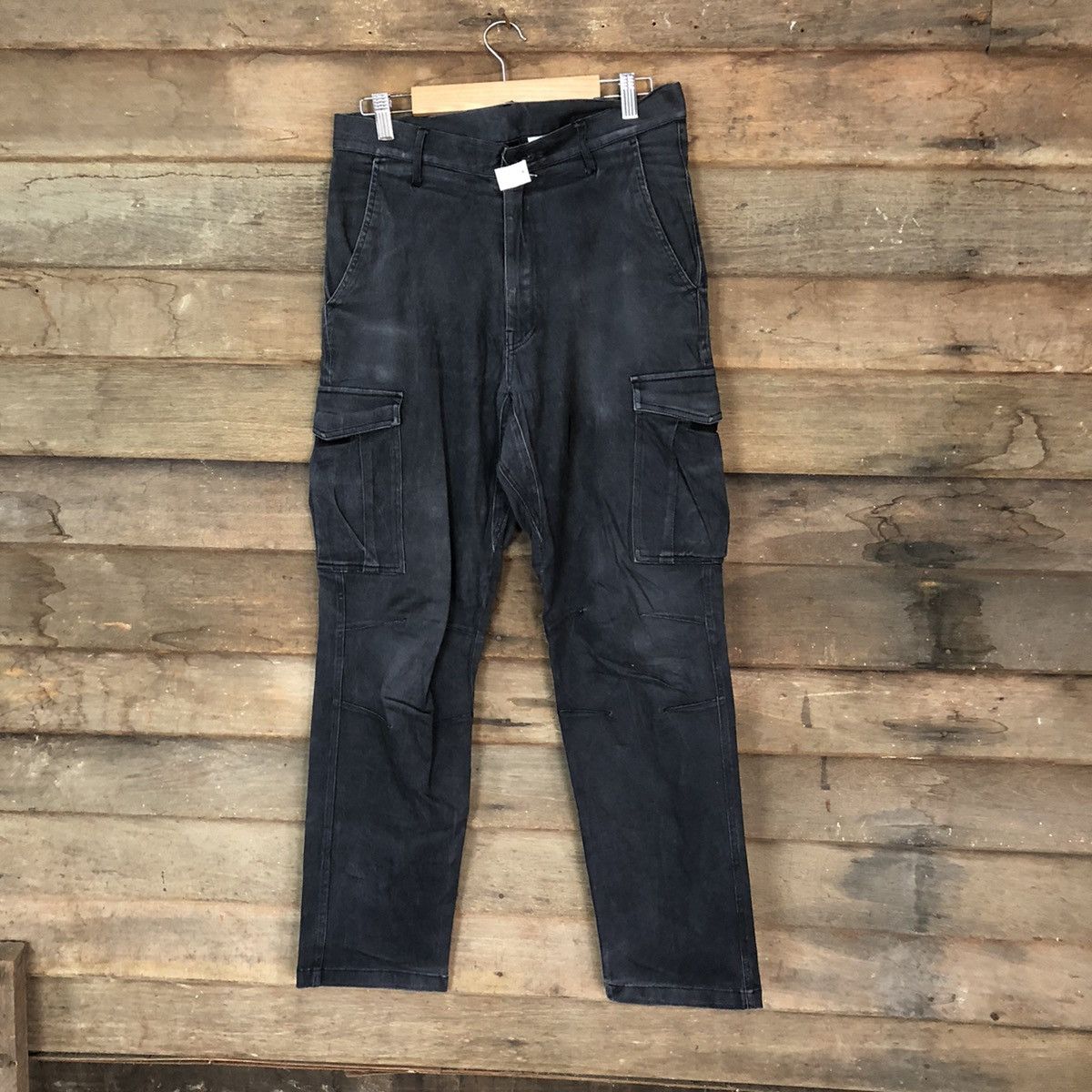 Faded Glory × Japanese Brand Japanese Brand Black multipocket tactical cargo pants #4531 Size US 29 - 1 Thumbnail