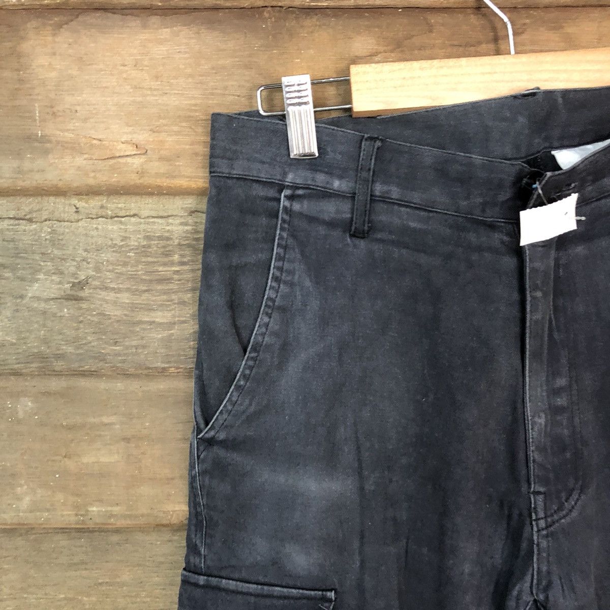Faded Glory × Japanese Brand Japanese Brand Black multipocket tactical cargo pants #4531 Size US 29 - 4 Thumbnail