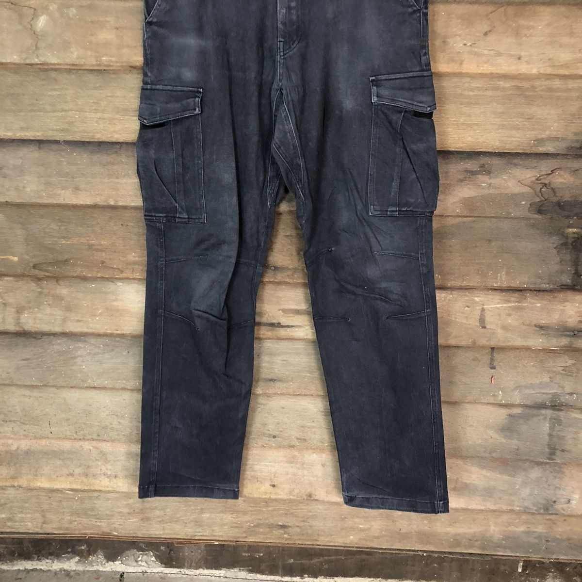 Faded Glory × Japanese Brand Japanese Brand Black multipocket tactical cargo pants #4531 Size US 29 - 3 Thumbnail
