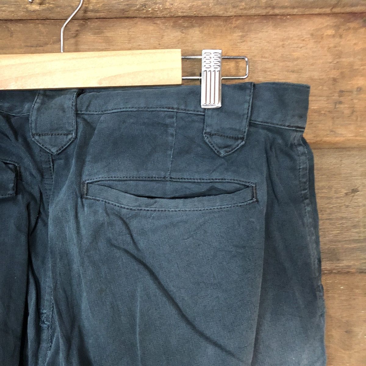 Vintage Japanese Brand faded Dark Blue utility Cargo Pants #5445 Size US 30 / EU 46 - 15 Thumbnail
