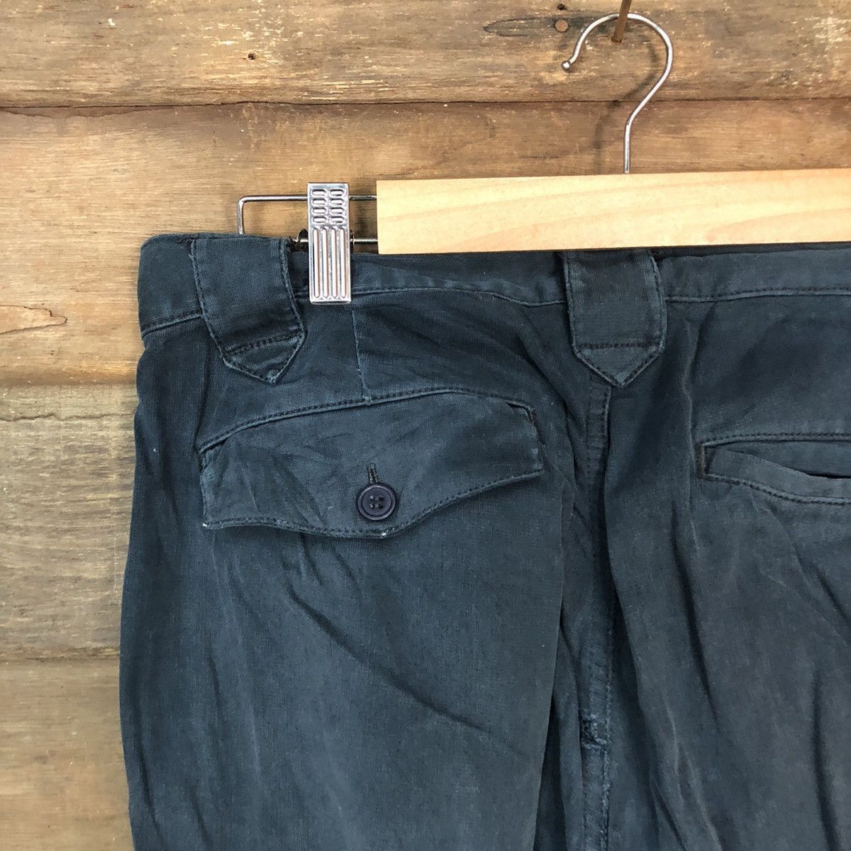 Vintage Japanese Brand faded Dark Blue utility Cargo Pants #5445 Size US 30 / EU 46 - 14 Thumbnail