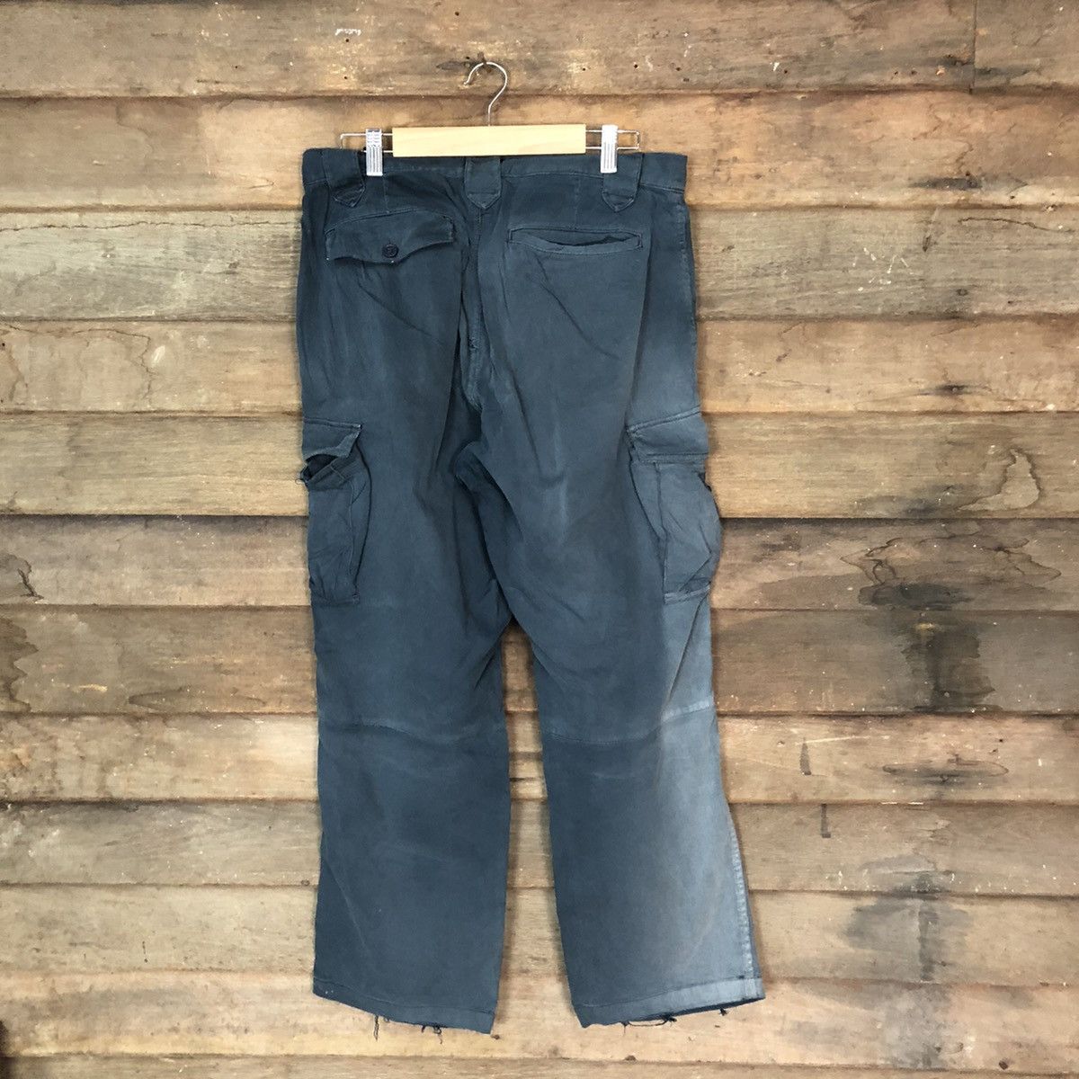 Vintage Japanese Brand faded Dark Blue utility Cargo Pants #5445 Size US 30 / EU 46 - 11 Thumbnail
