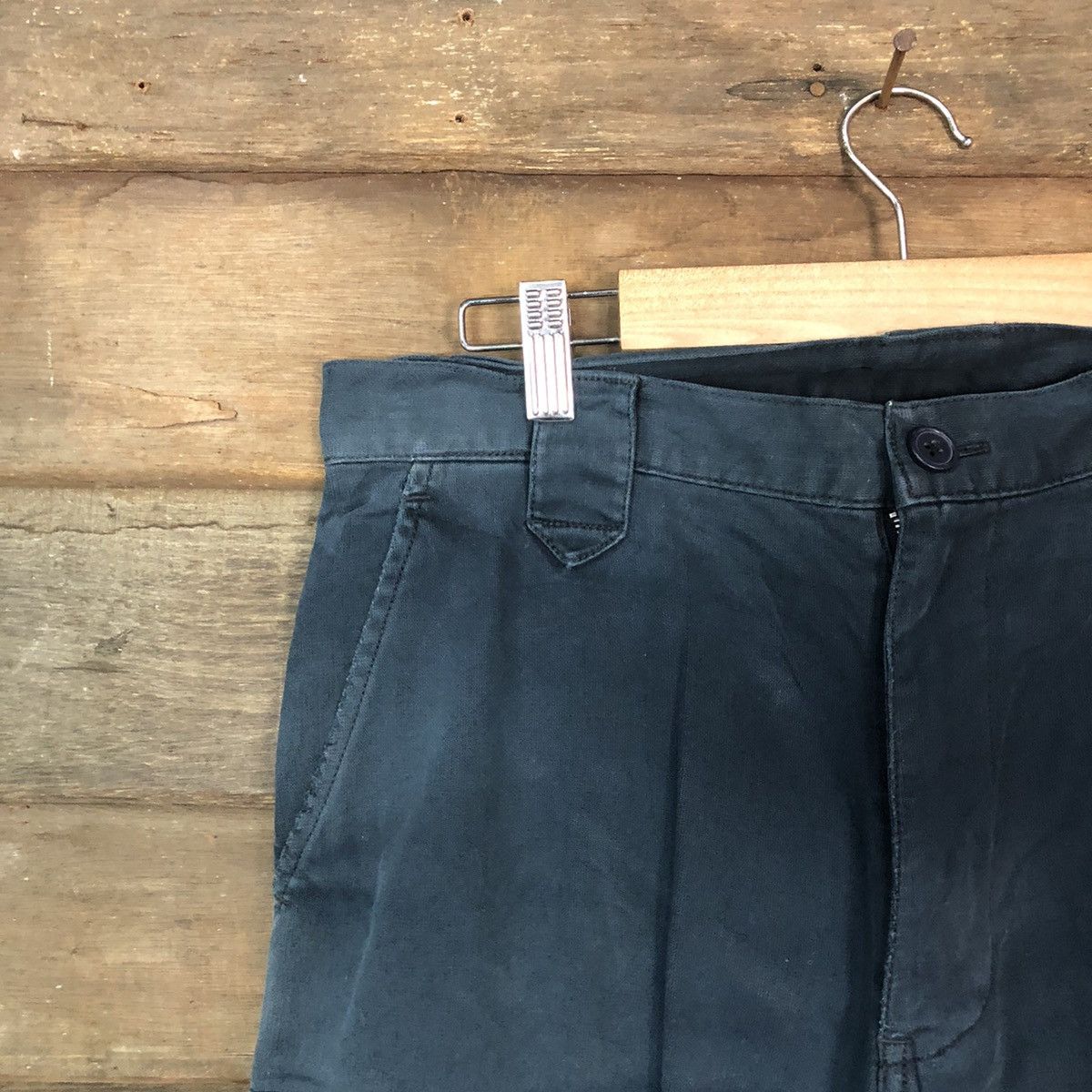 Vintage Japanese Brand faded Dark Blue utility Cargo Pants #5445 Size US 30 / EU 46 - 4 Thumbnail