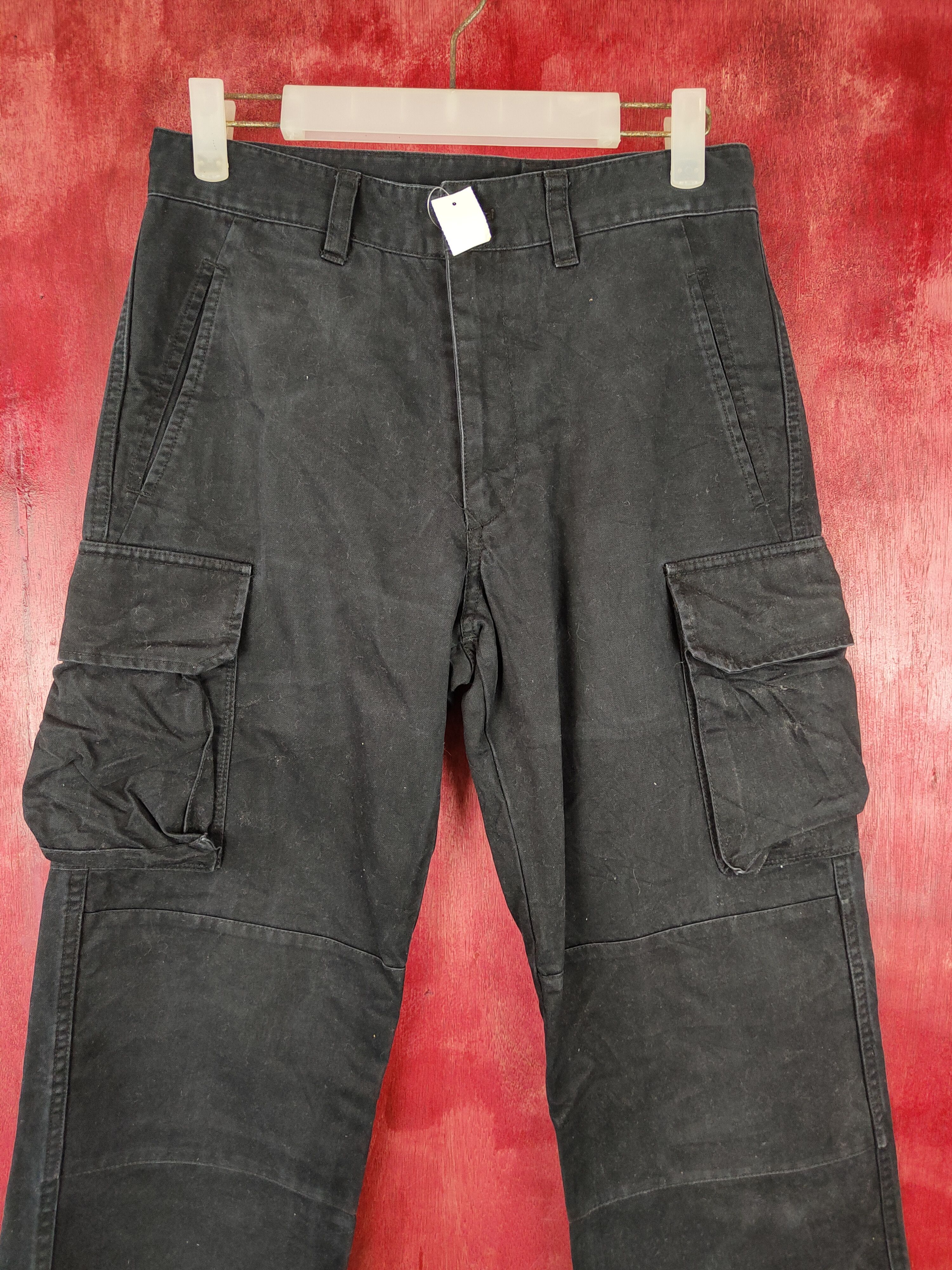 Japanese Brand Japanese Brand Dark Blue streetwear cargo Pants #4486 Size US 29 - 2 Thumbnail
