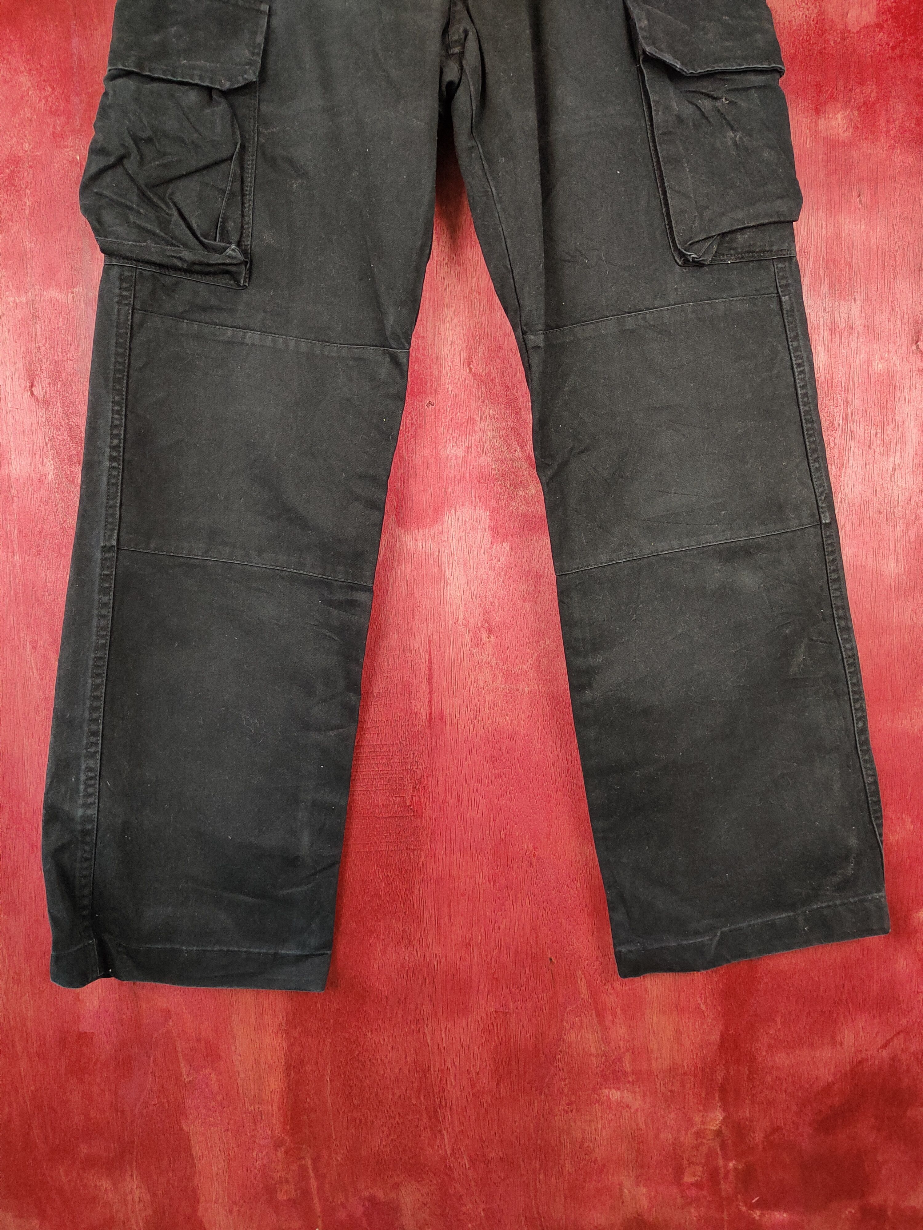 Japanese Brand Japanese Brand Dark Blue streetwear cargo Pants #4486 Size US 29 - 3 Thumbnail