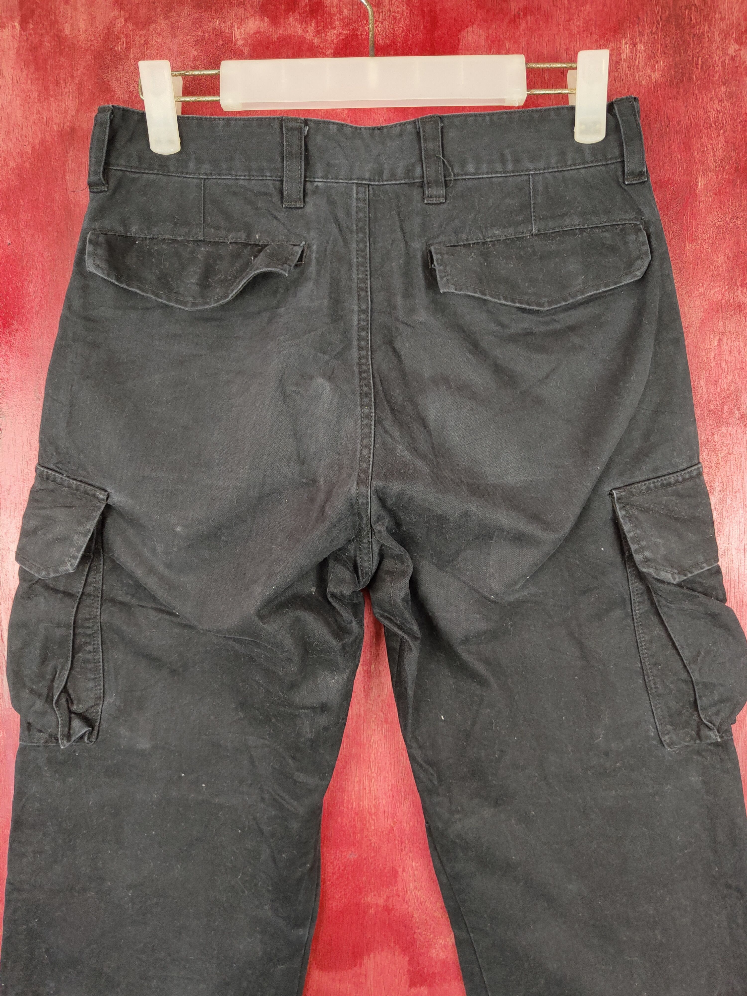 Japanese Brand Japanese Brand Dark Blue streetwear cargo Pants #4486 Size US 29 - 9 Thumbnail