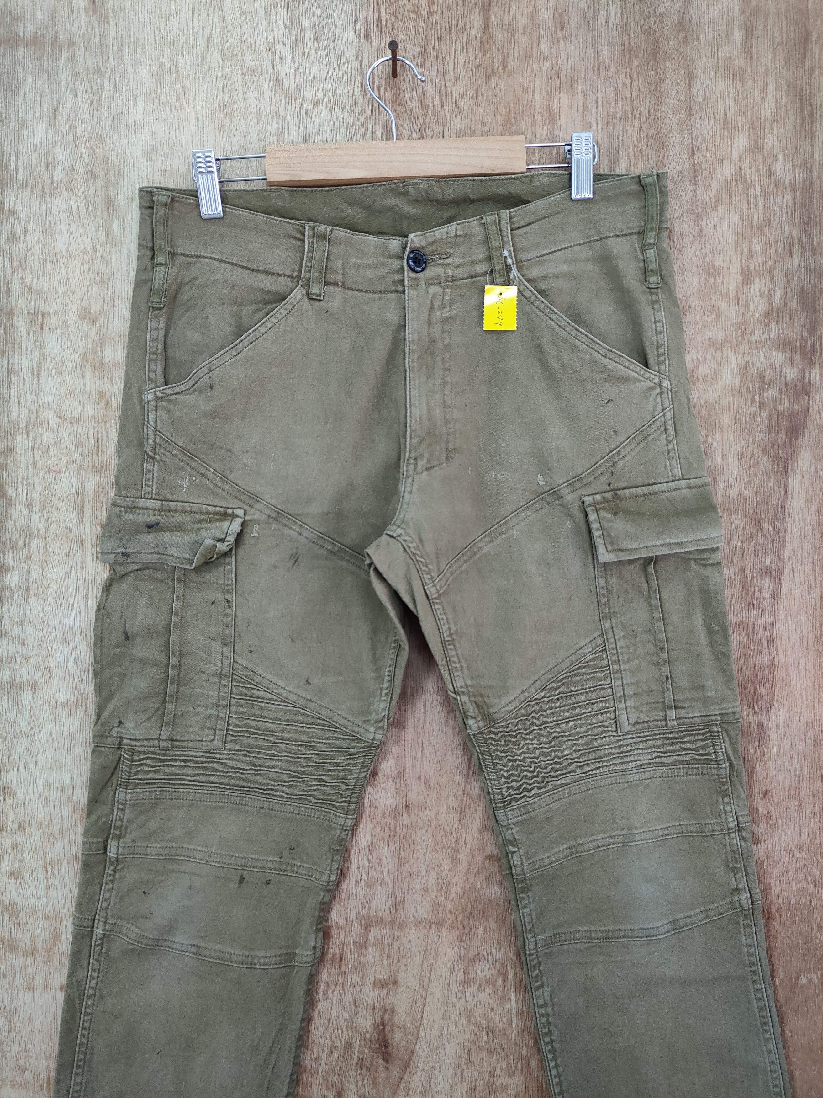 Japanese Brand DLL Glodiotor dirty thrashed utility cargo pants #46-274T Size US 32 / EU 48 - 4 Thumbnail
