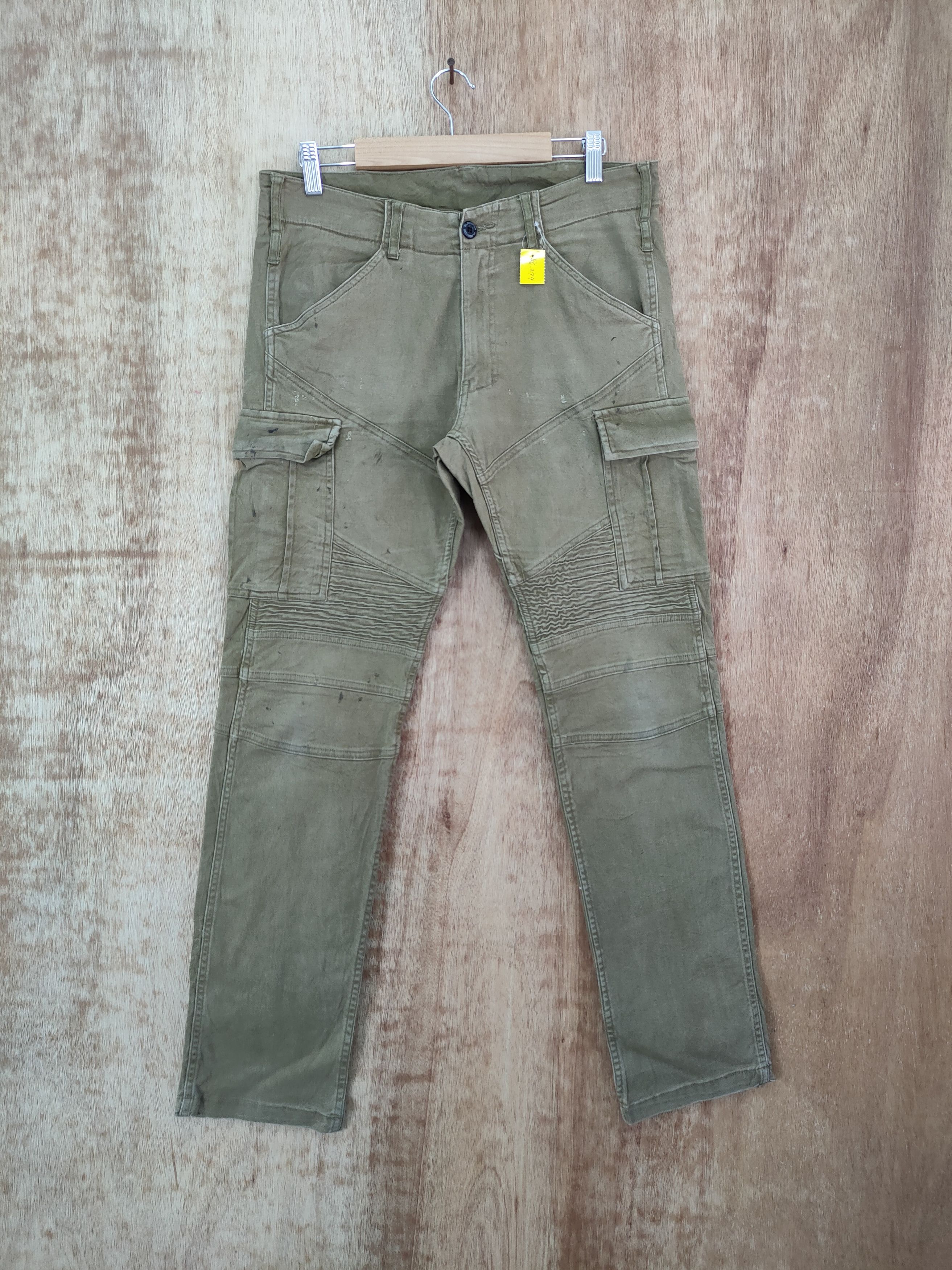 Japanese Brand DLL Glodiotor dirty thrashed utility cargo pants #46-274T Size US 32 / EU 48 - 1 Thumbnail