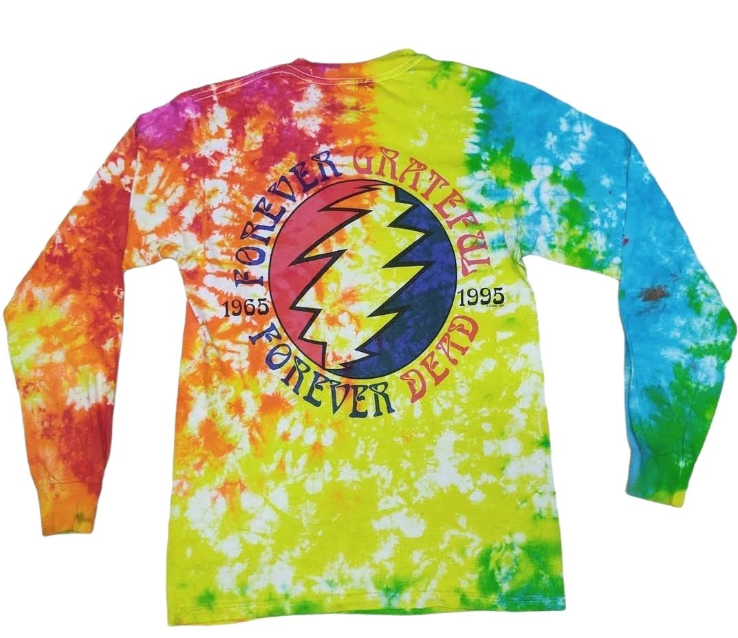 Band Tees Vintage 90s Grateful Dead Tie-Dye Longsleeve T-Shirt Size US S / EU 44-46 / 1 - 1 Thumbnail