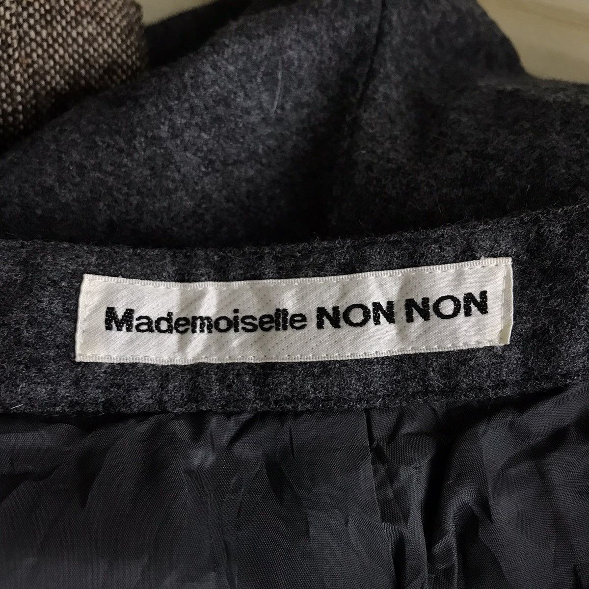 Mademoiselle Non Non MADEMOISELLE NON NON Grey Baggy Wool Trousers Pant Size US 26 / EU 42 - 4 Thumbnail