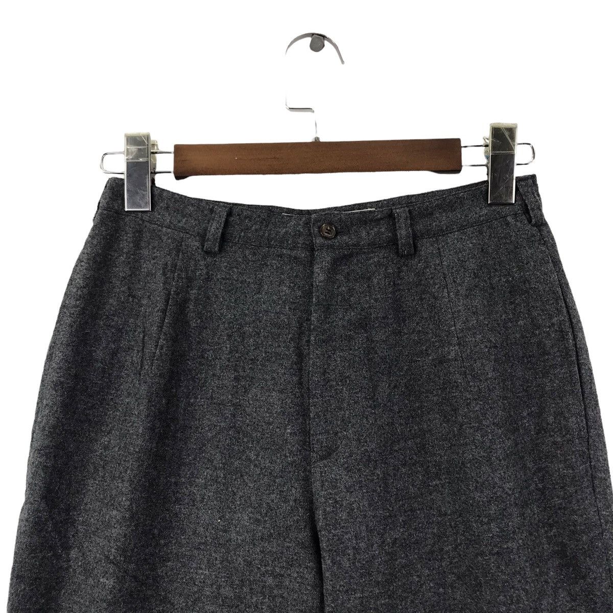 Mademoiselle Non Non MADEMOISELLE NON NON Grey Baggy Wool Trousers Pant Size US 26 / EU 42 - 2 Thumbnail