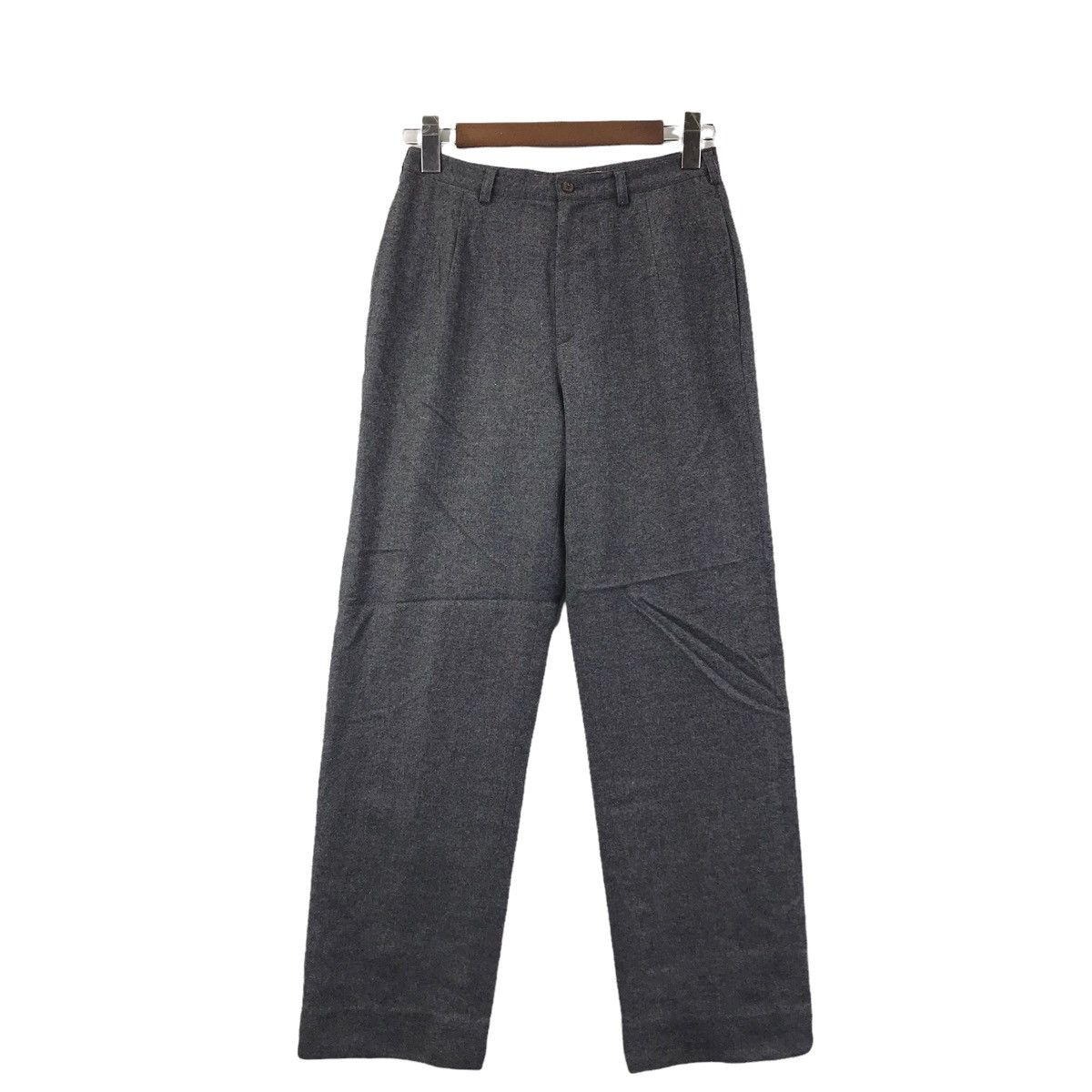Mademoiselle Non Non MADEMOISELLE NON NON Grey Baggy Wool Trousers Pant Size US 26 / EU 42 - 1 Thumbnail