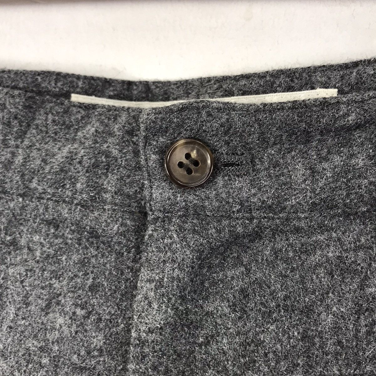 Mademoiselle Non Non MADEMOISELLE NON NON Grey Baggy Wool Trousers Pant Size US 26 / EU 42 - 3 Thumbnail