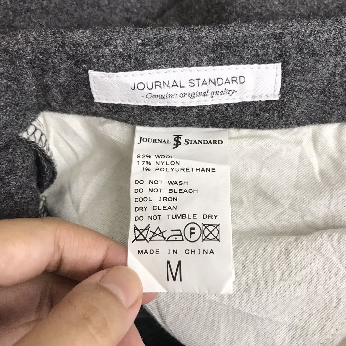 Journal Standard JOURNAL STANDARD Japanese Brand Straight Cut Wool CasualPant Size US 30 / EU 46 - 4 Thumbnail