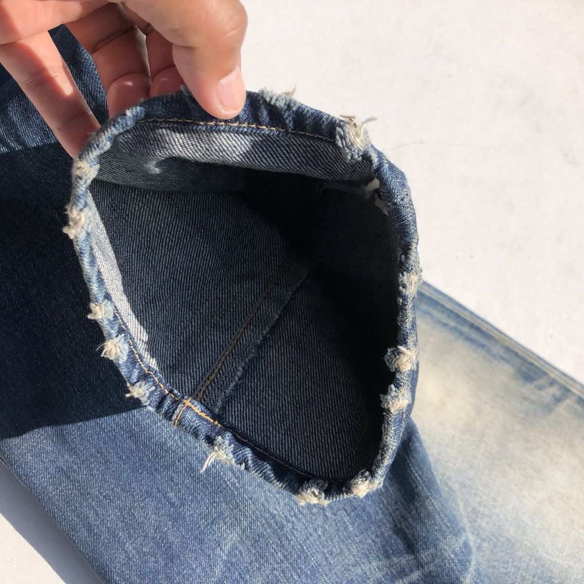 Vintage 🔥Accept Binding🔥 Vintage Stunning Lure Selvedge Denim Pants Size US 29 - 24 Thumbnail