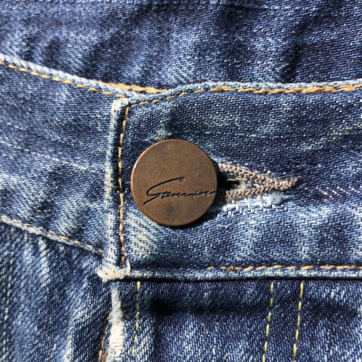 Vintage 🔥Accept Binding🔥 Vintage Stunning Lure Selvedge Denim Pants Size US 29 - 21 Thumbnail