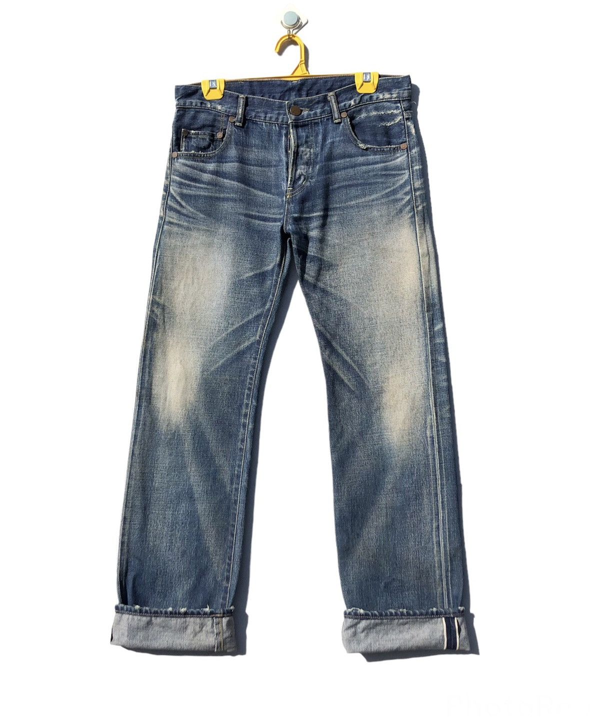 Vintage 🔥Accept Binding🔥 Vintage Stunning Lure Selvedge Denim Pants Size US 29 - 1 Thumbnail