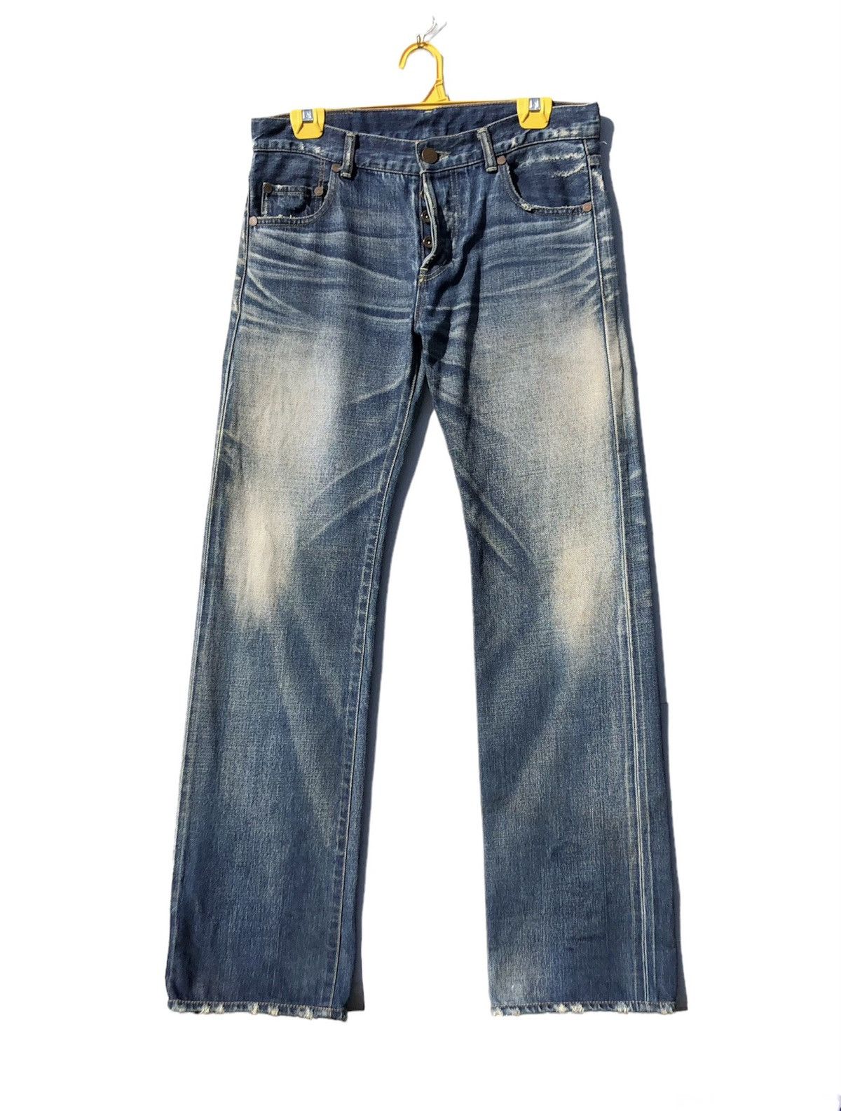 Vintage 🔥Accept Binding🔥 Vintage Stunning Lure Selvedge Denim Pants Size US 29 - 2 Thumbnail