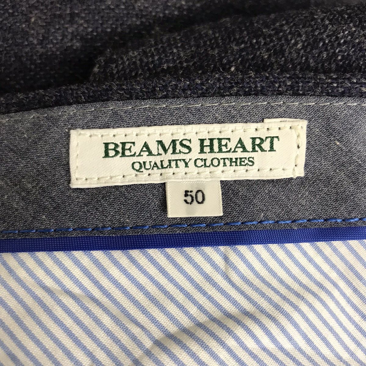 Japanese Brand BEAMS HEART Japanese Brand Straight Cut Trousers CasualPant Size US 33 - 3 Thumbnail