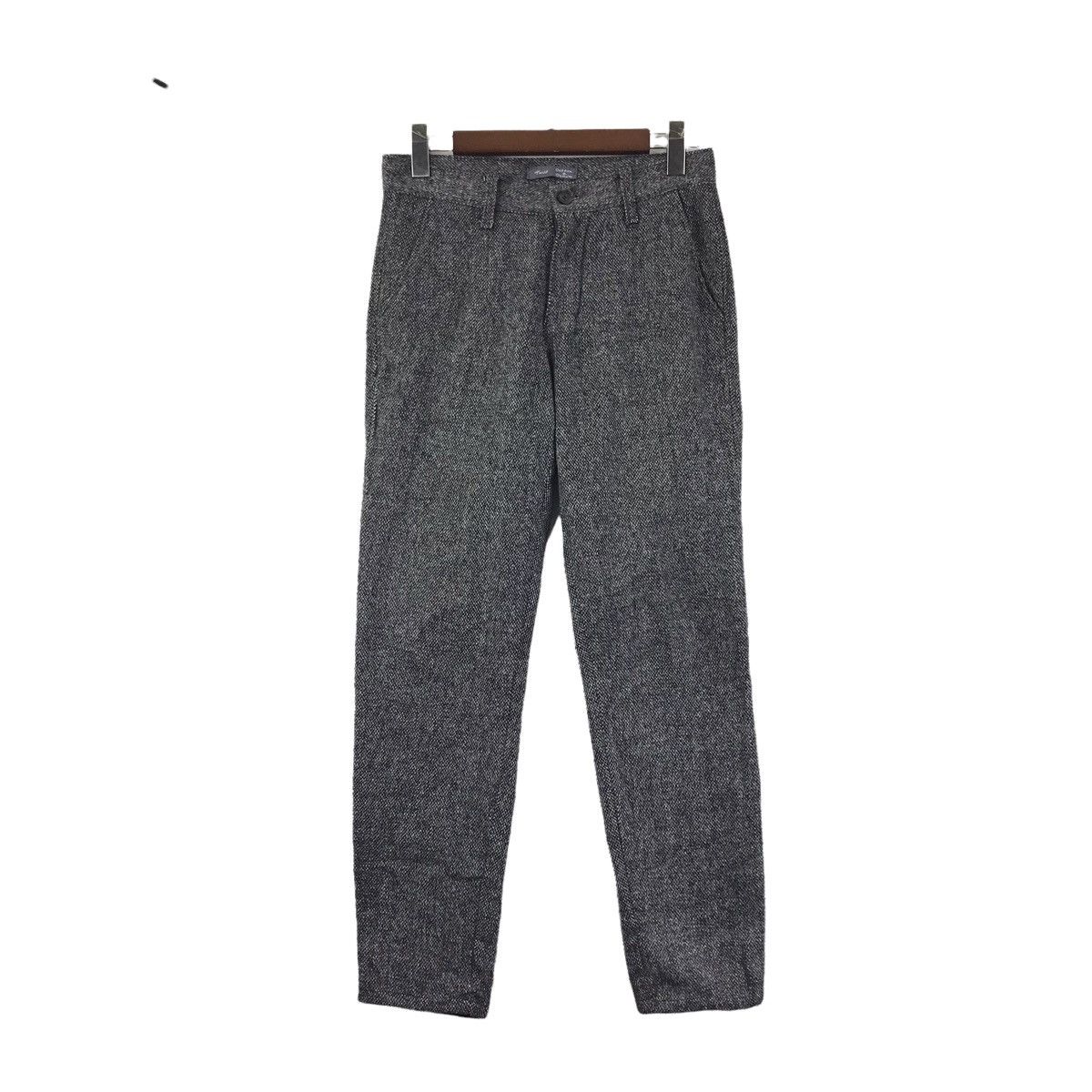 Vintage TWIST Cotton Denim Straight Cut Wool Grey TrousersCasualPant Size US 29 - 1 Thumbnail