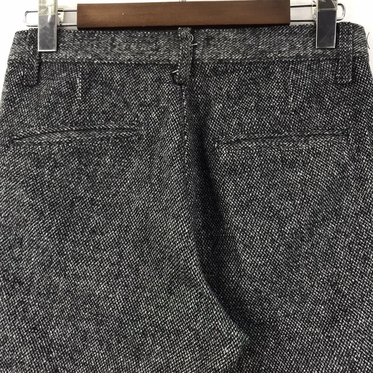 Vintage TWIST Cotton Denim Straight Cut Wool Grey TrousersCasualPant Size US 29 - 7 Thumbnail