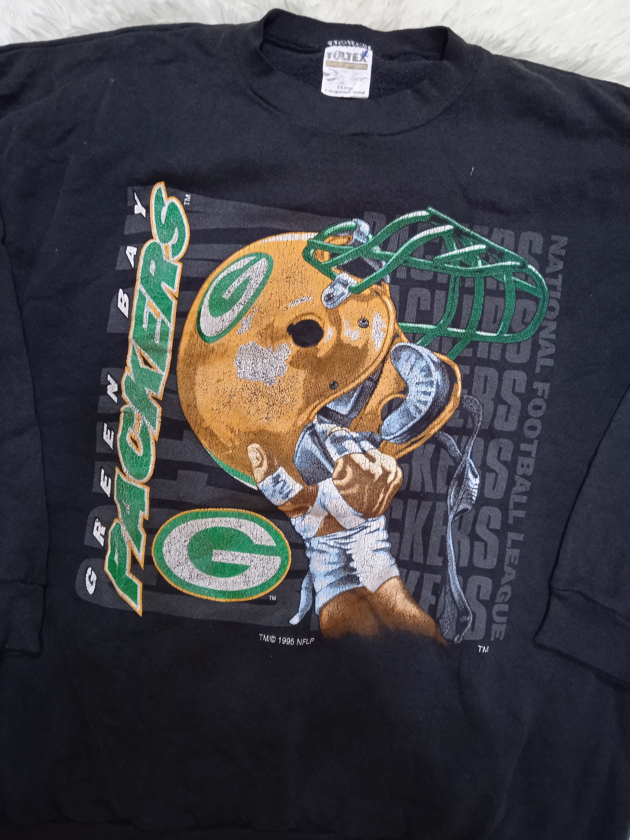 NFL × Vintage Vintage 1995 Green Bay Packers Pullover Size US L / EU 52-54 / 3 - 3 Thumbnail