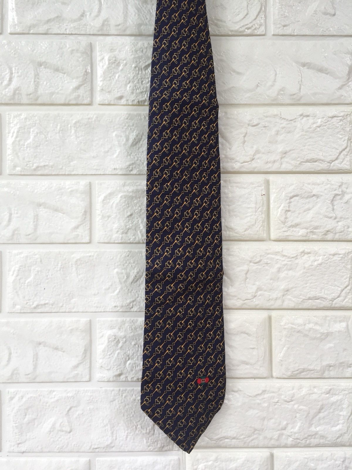 Designer × Gucci Gucci Monogram Tie Size ONE SIZE - 2 Thumbnail