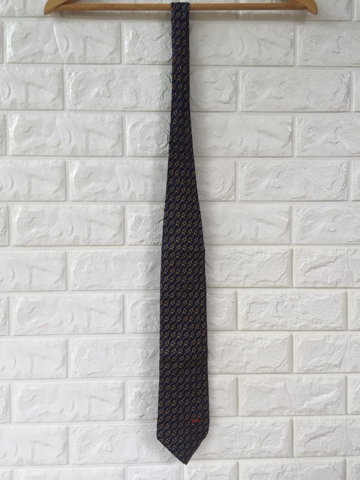 Designer × Gucci Gucci Monogram Tie Size ONE SIZE - 1 Thumbnail