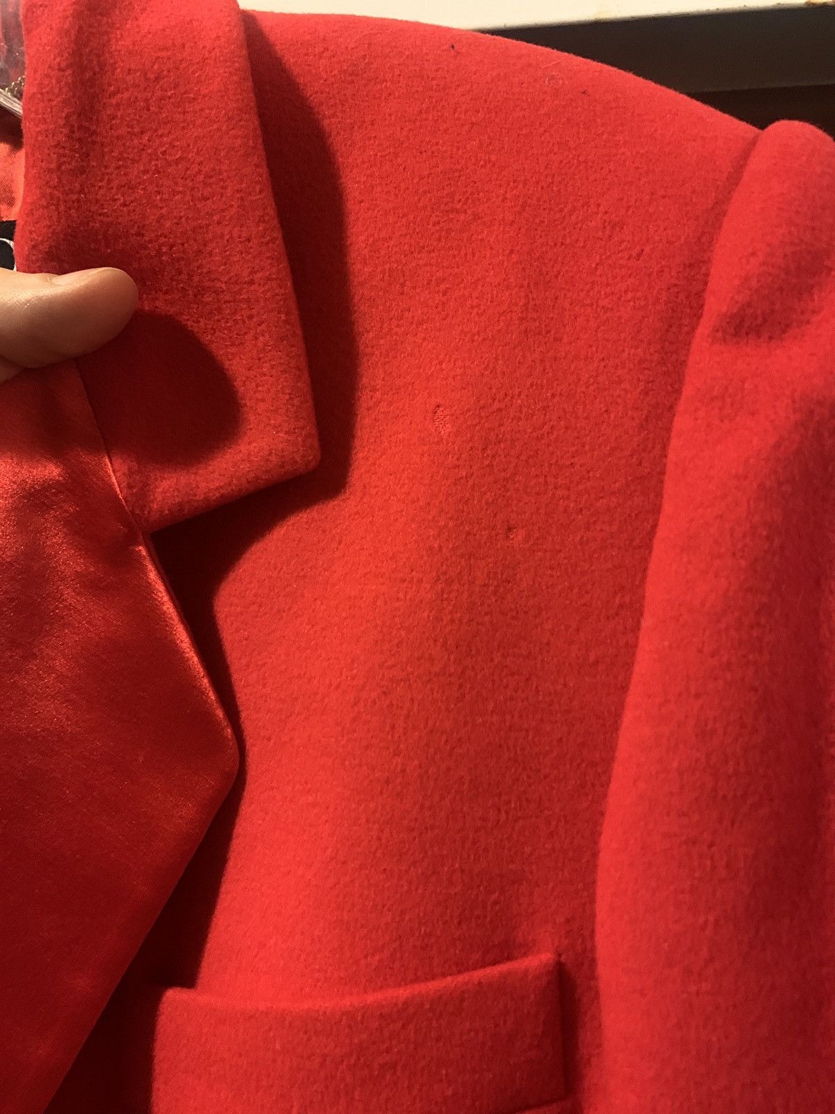 Escada ESCADA red silk satin lapel blazer Size XS / US 0-2 / IT 36-38 - 4 Thumbnail