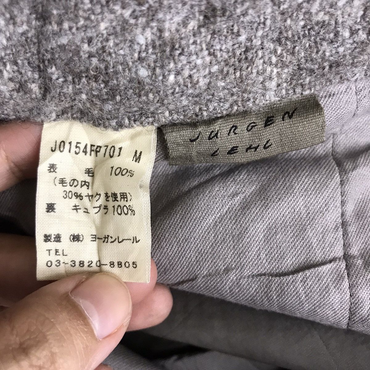 Japanese Brand JURGAN LEHL Japanese Brand Wool Trousers Pant Size US 29 - 4 Thumbnail