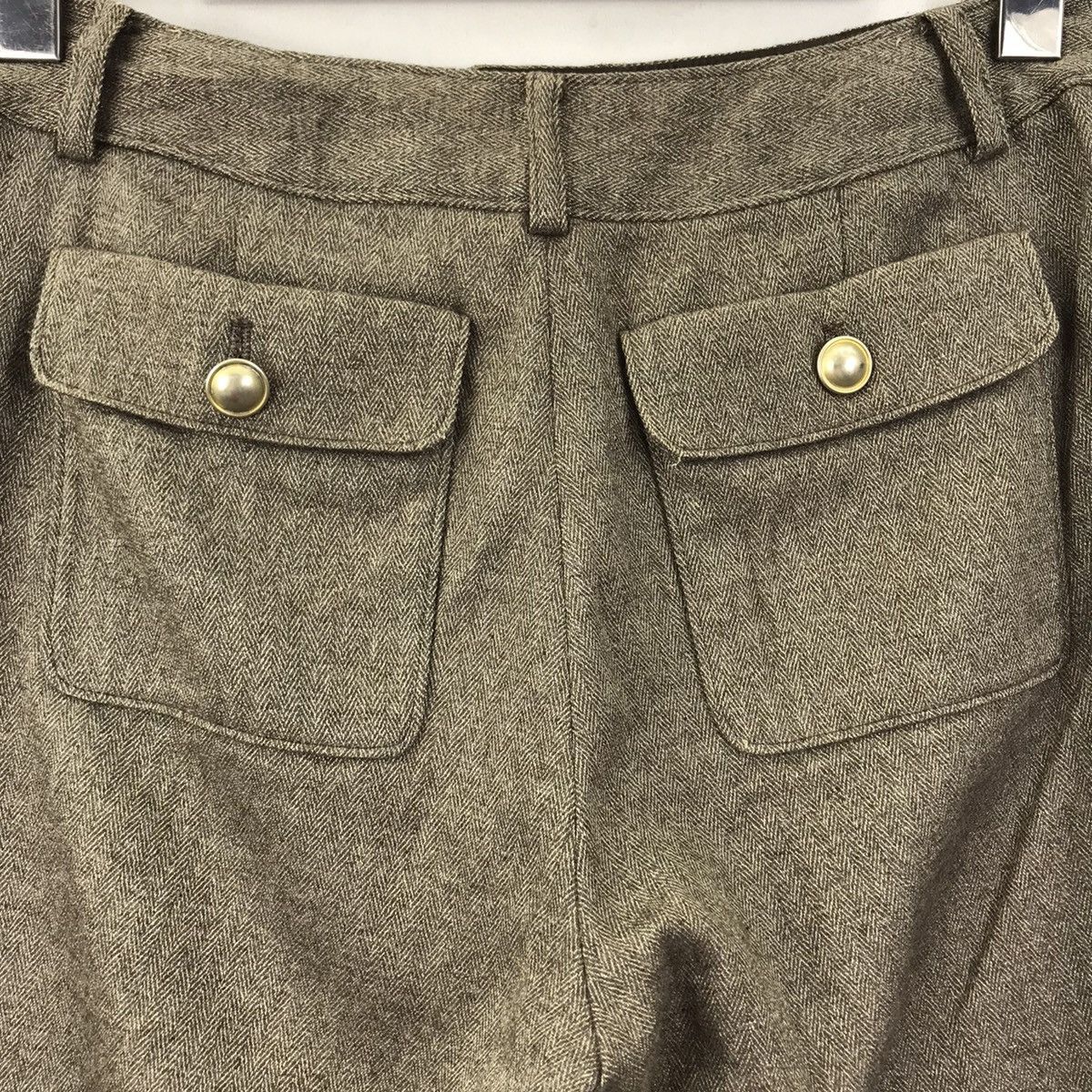 Japanese Brand YANGANY Japanese Brand Brown Wool Three Quarter Trousers Size US 27 - 8 Thumbnail