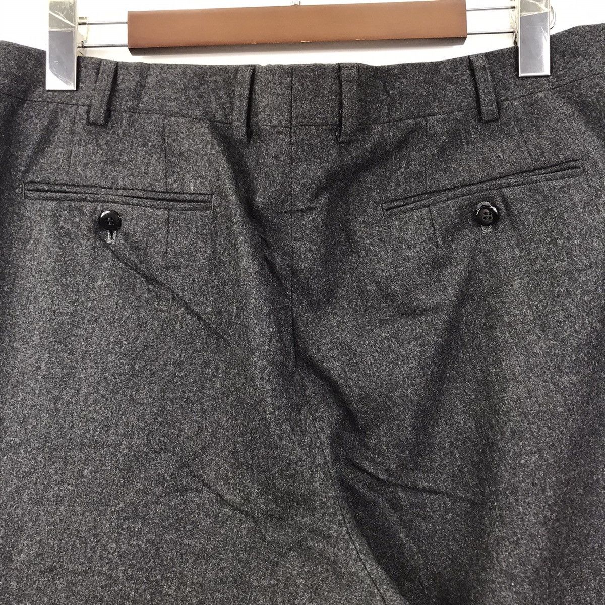 Lanvin LANVIN PARIS Baggy Wool Grey Trousers Pant Size US 34 / EU 50 - 8 Thumbnail