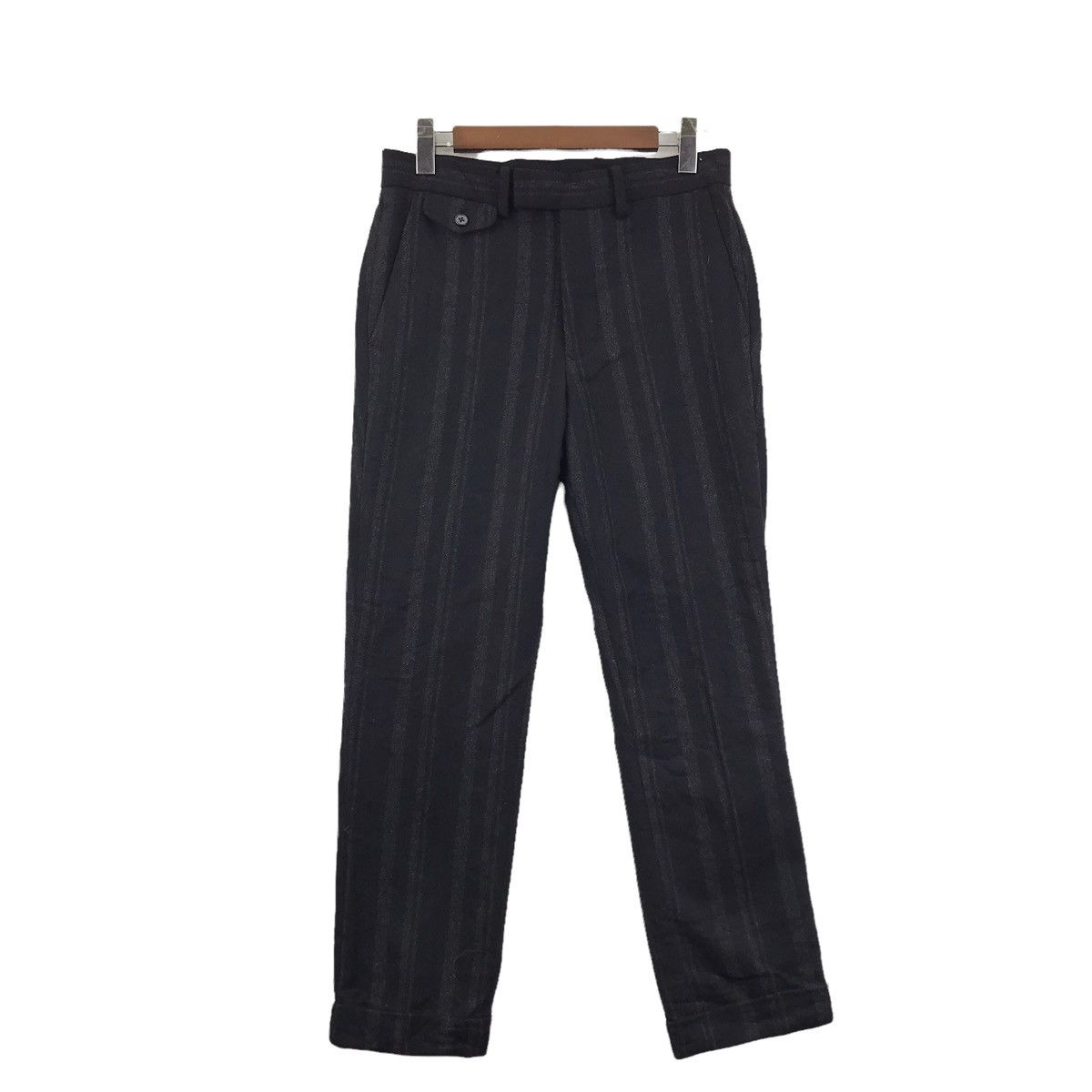 Global Work GLOBAL WORK Straight Cut Wool Stripes Trousers Casual Pant Size US 31 - 1 Thumbnail