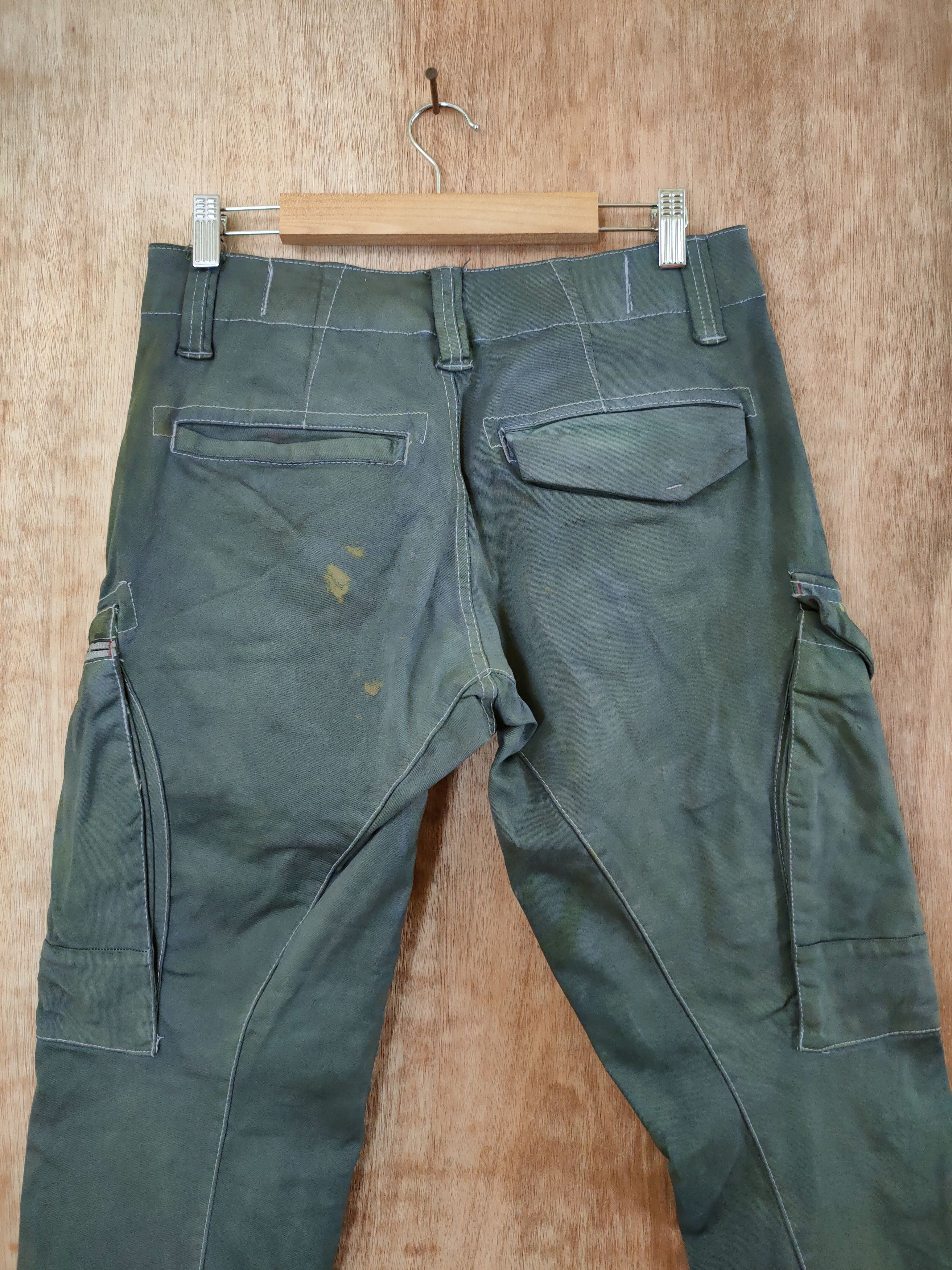 Japanese Brand DL Twist Japan faded paint distressed cargo pants#46-625 Size US 30 / EU 46 - 10 Thumbnail