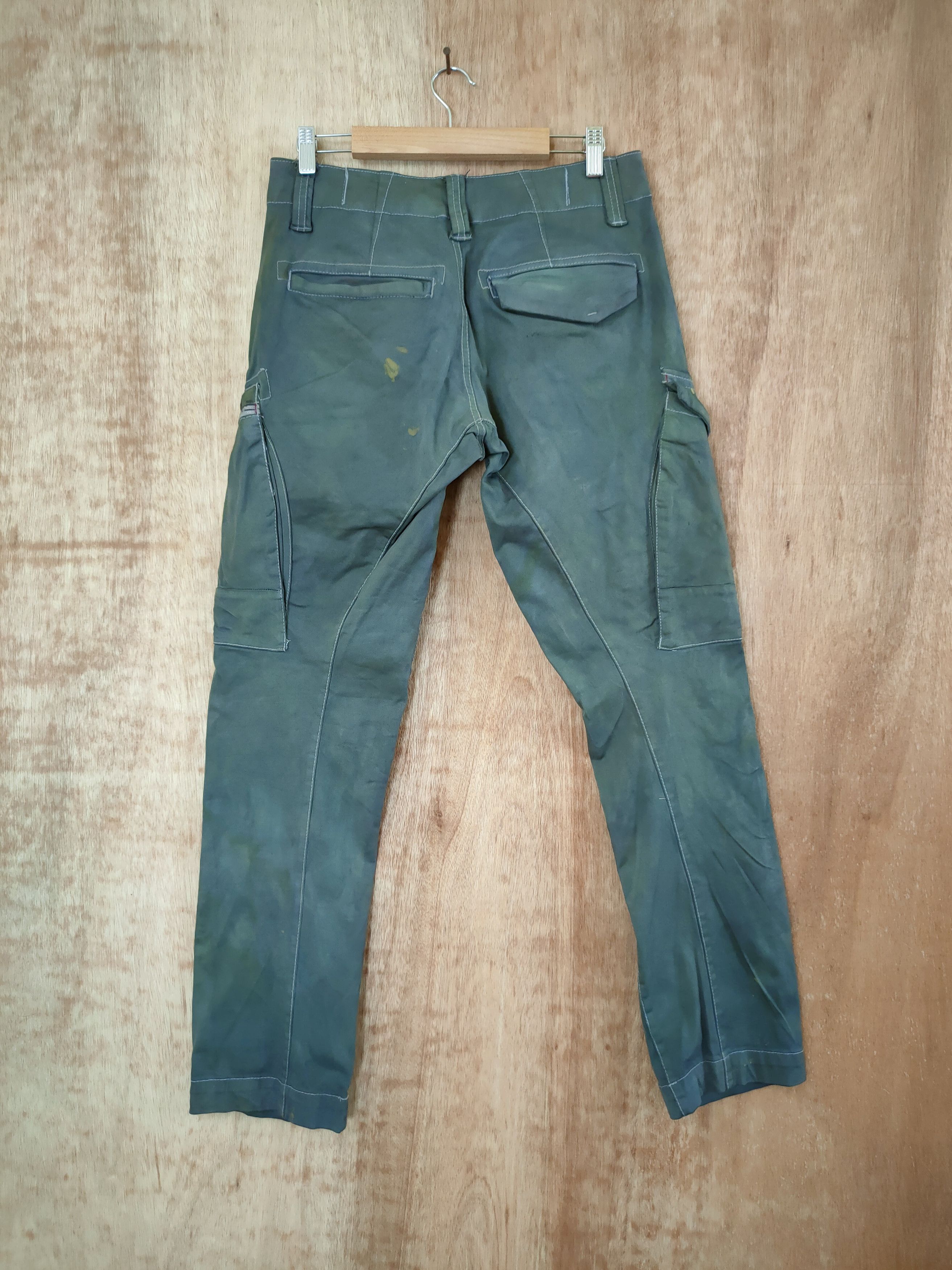 Japanese Brand DL Twist Japan faded paint distressed cargo pants#46-625 Size US 30 / EU 46 - 8 Thumbnail