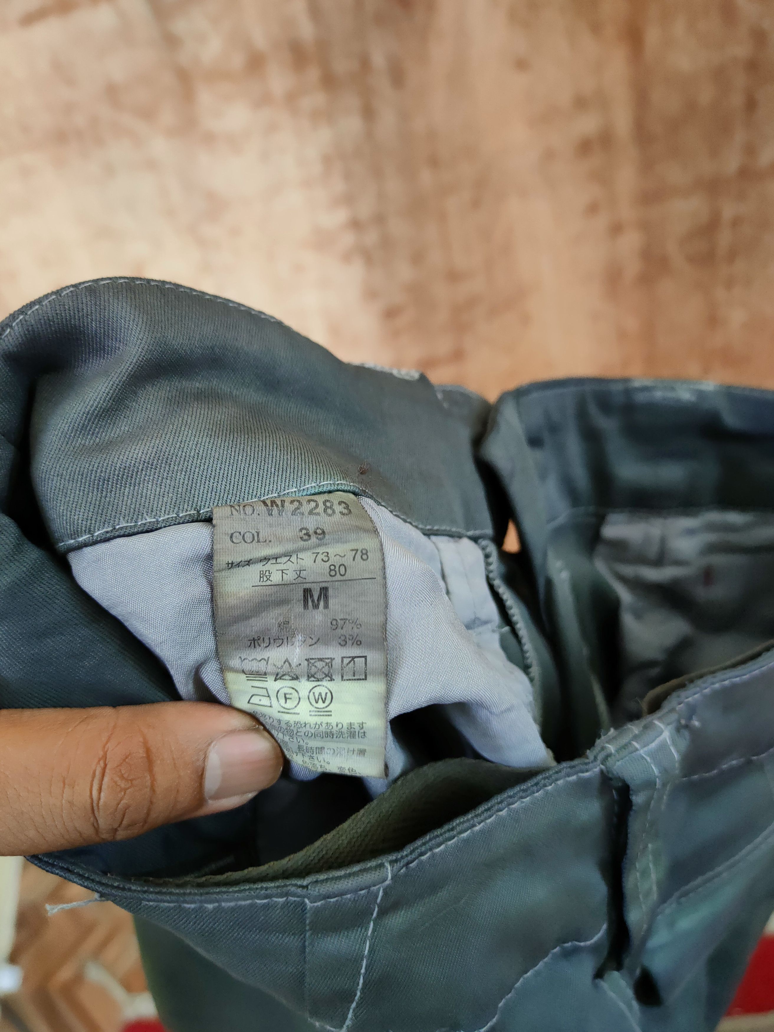 Japanese Brand DL Twist Japan faded paint distressed cargo pants#46-625 Size US 30 / EU 46 - 11 Thumbnail