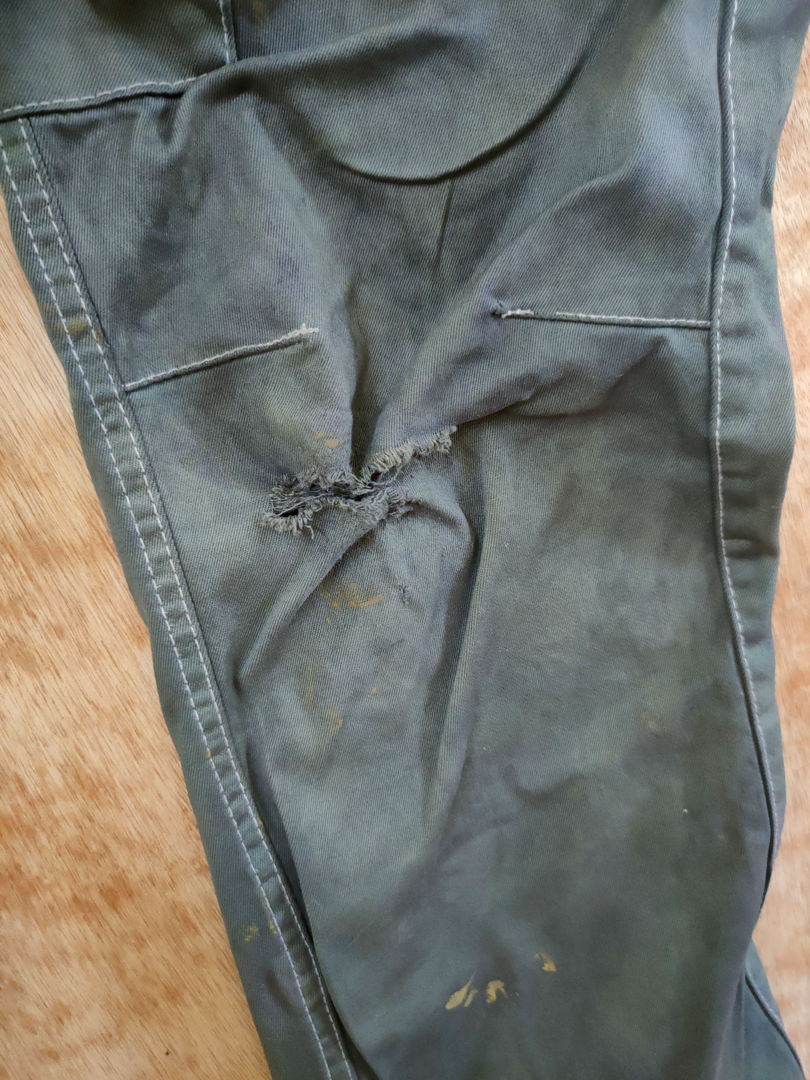 Japanese Brand DL Twist Japan faded paint distressed cargo pants#46-625 Size US 30 / EU 46 - 5 Thumbnail