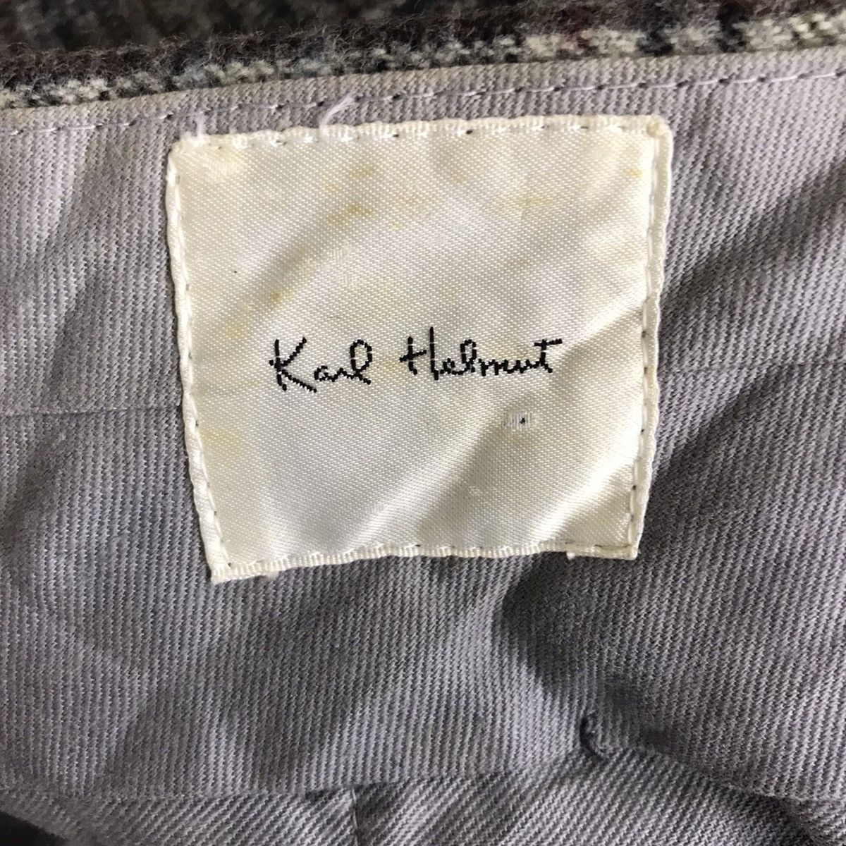 Karl Helmut KARL HELMUT Japanese Brand Check Wool Straight Cut Trousers Size US 28 / EU 44 - 3 Thumbnail
