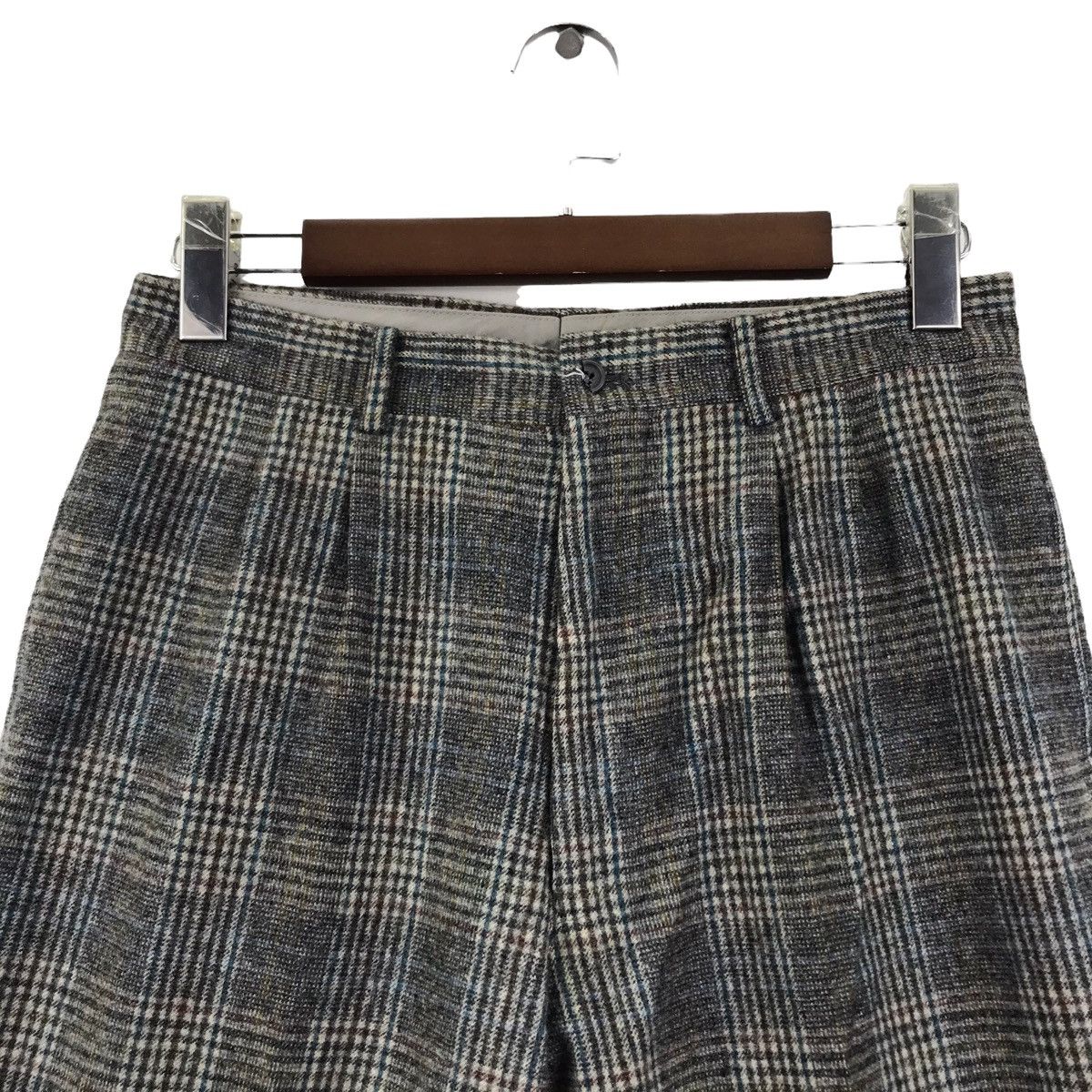 Karl Helmut KARL HELMUT Japanese Brand Check Wool Straight Cut Trousers Size US 28 / EU 44 - 2 Thumbnail