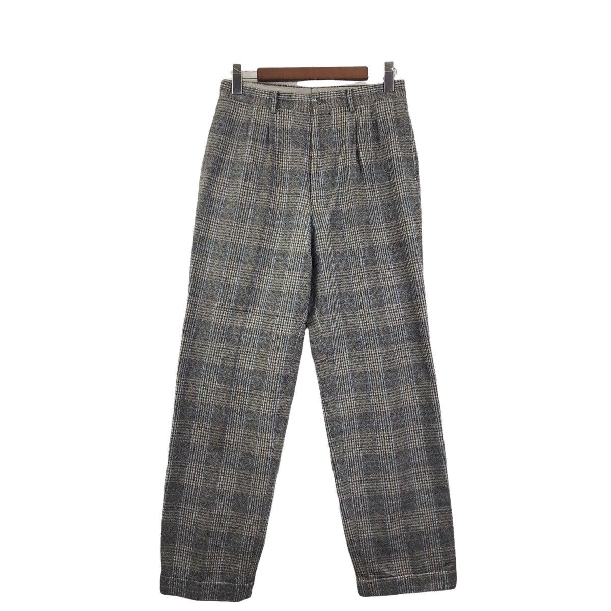 Karl Helmut KARL HELMUT Japanese Brand Check Wool Straight Cut Trousers Size US 28 / EU 44 - 1 Thumbnail