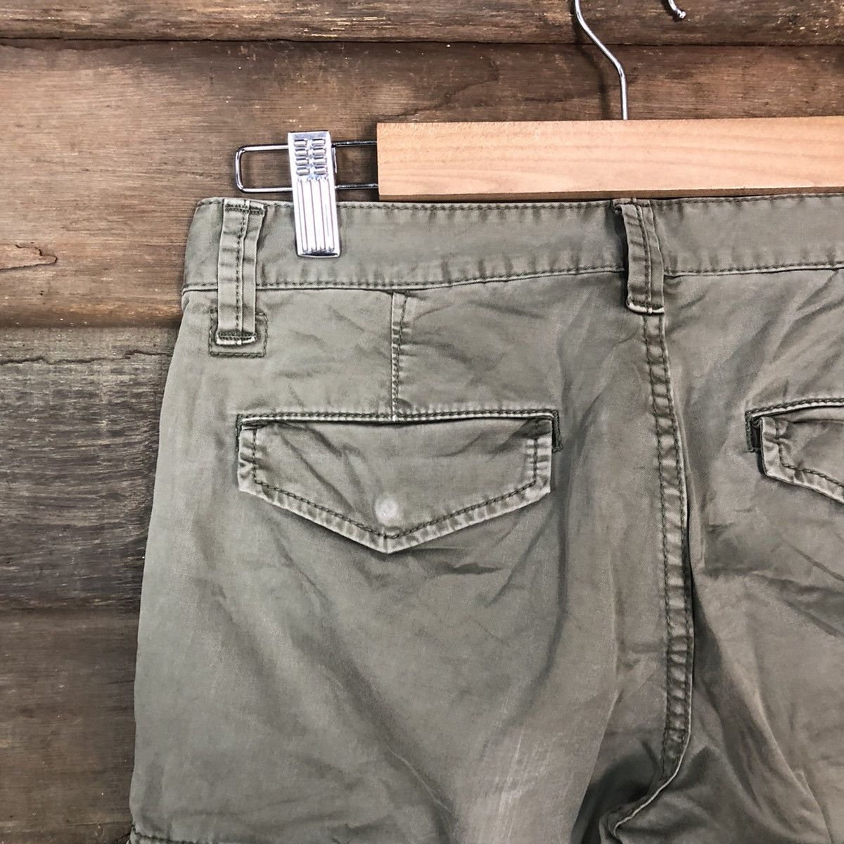 Faded Glory Uniqlo Green faded multipocket tactical Cargo Pants #6885 Size US 26 / EU 42 - 13 Thumbnail