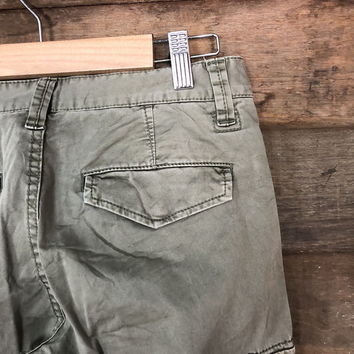 Faded Glory Uniqlo Green faded multipocket tactical Cargo Pants #6885 Size US 26 / EU 42 - 14 Thumbnail