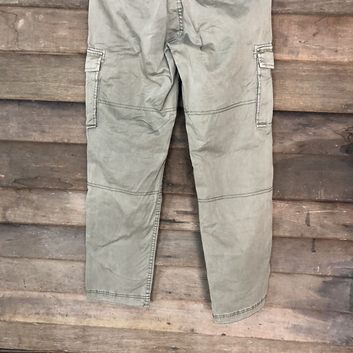 Faded Glory Uniqlo Green faded multipocket tactical Cargo Pants #6885 Size US 26 / EU 42 - 12 Thumbnail