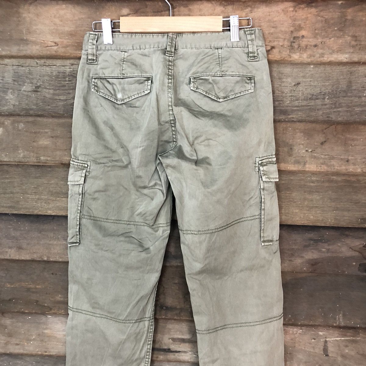 Faded Glory Uniqlo Green faded multipocket tactical Cargo Pants #6885 Size US 26 / EU 42 - 11 Thumbnail