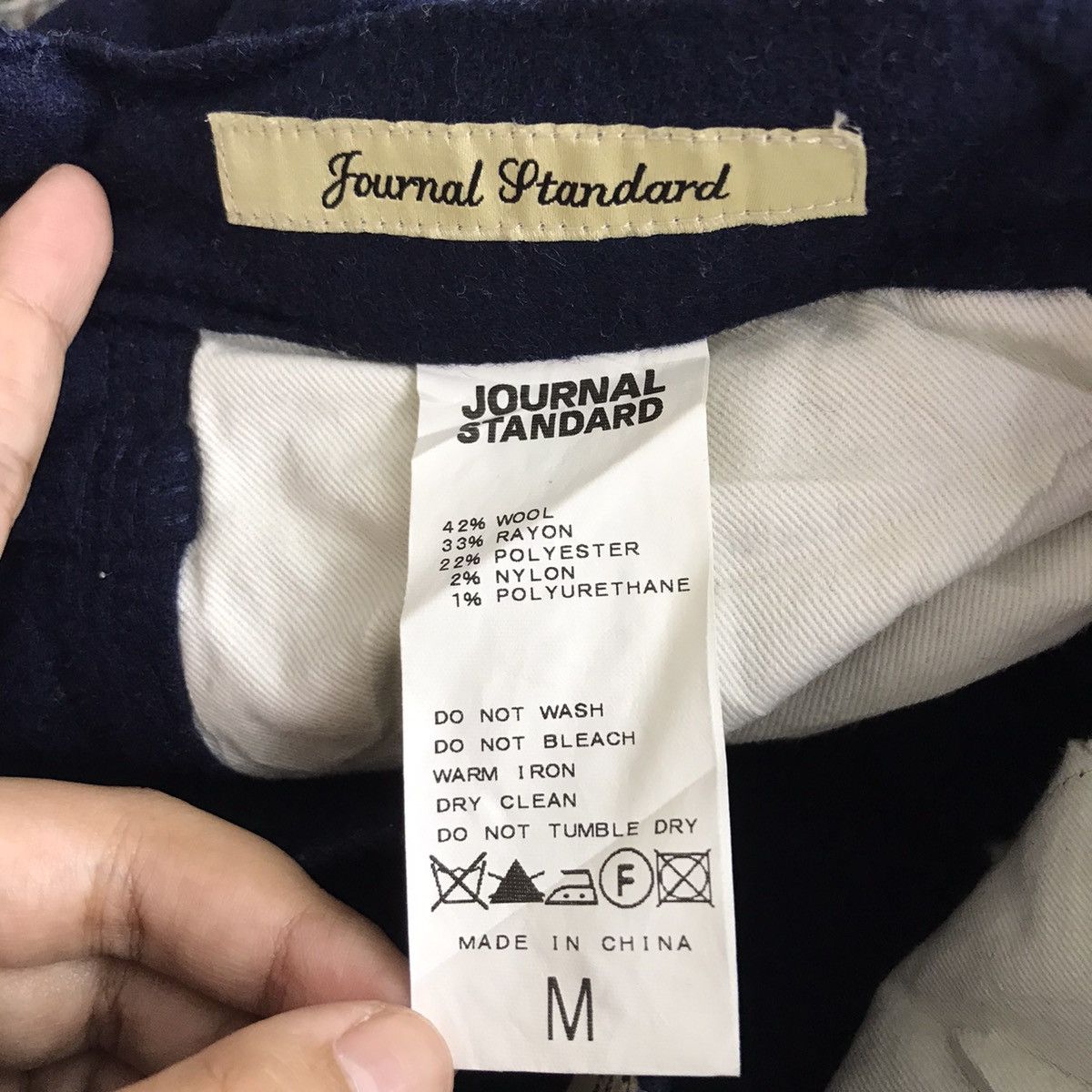 Journal Standard JOURNAL STANDARD Japanese Brand Slim Fit Wool CasualTrousers Size US 31 - 4 Thumbnail