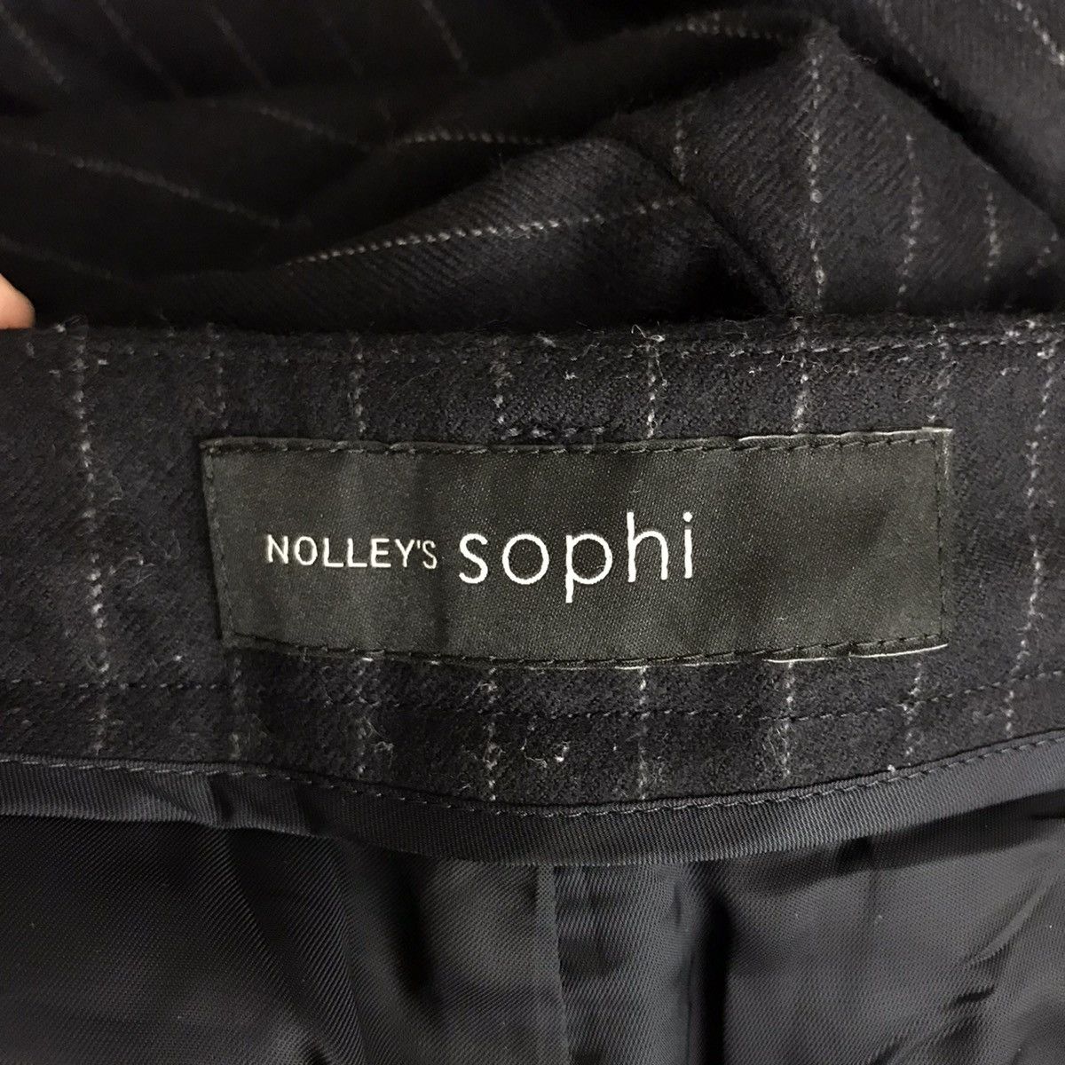 Vintage NOLLEY'S SOPHI Wool Stripes Casual Trousers Pant Size US 30 / EU 46 - 3 Thumbnail