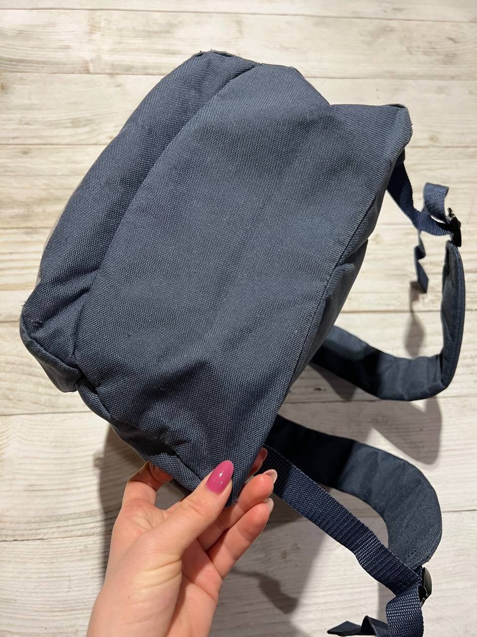 Nike Vintage Nike Air Backpack 90s Swoosh Big Logo Grey/Blue Size ONE SIZE - 4 Thumbnail