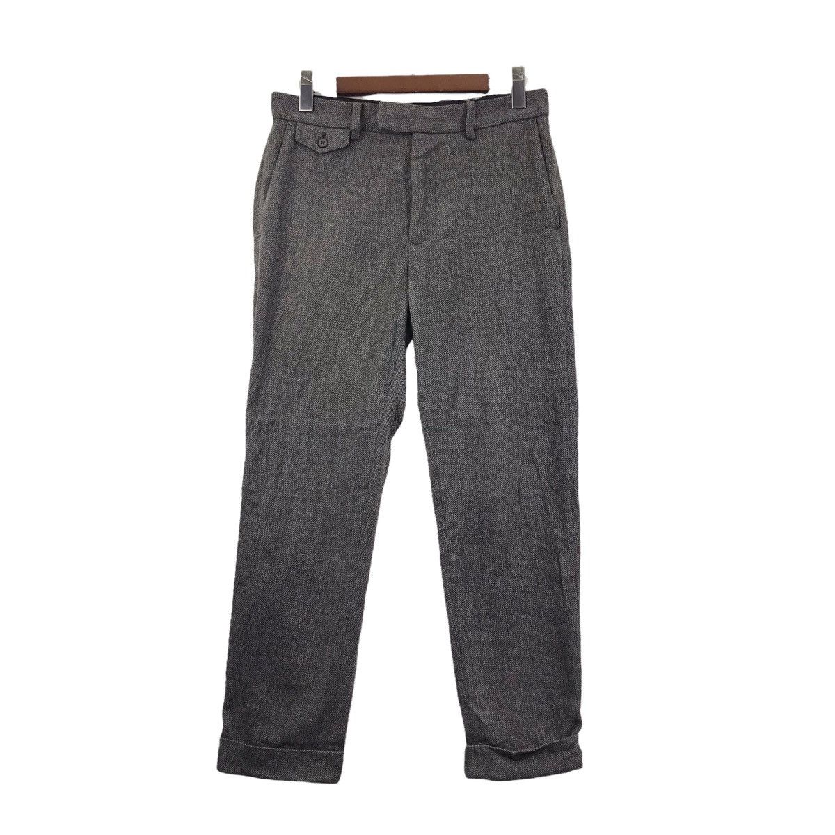 Global Work GLOBAL WORK Straight Cut Wool Trousers Casual Pant Size US 32 / EU 48 - 1 Thumbnail
